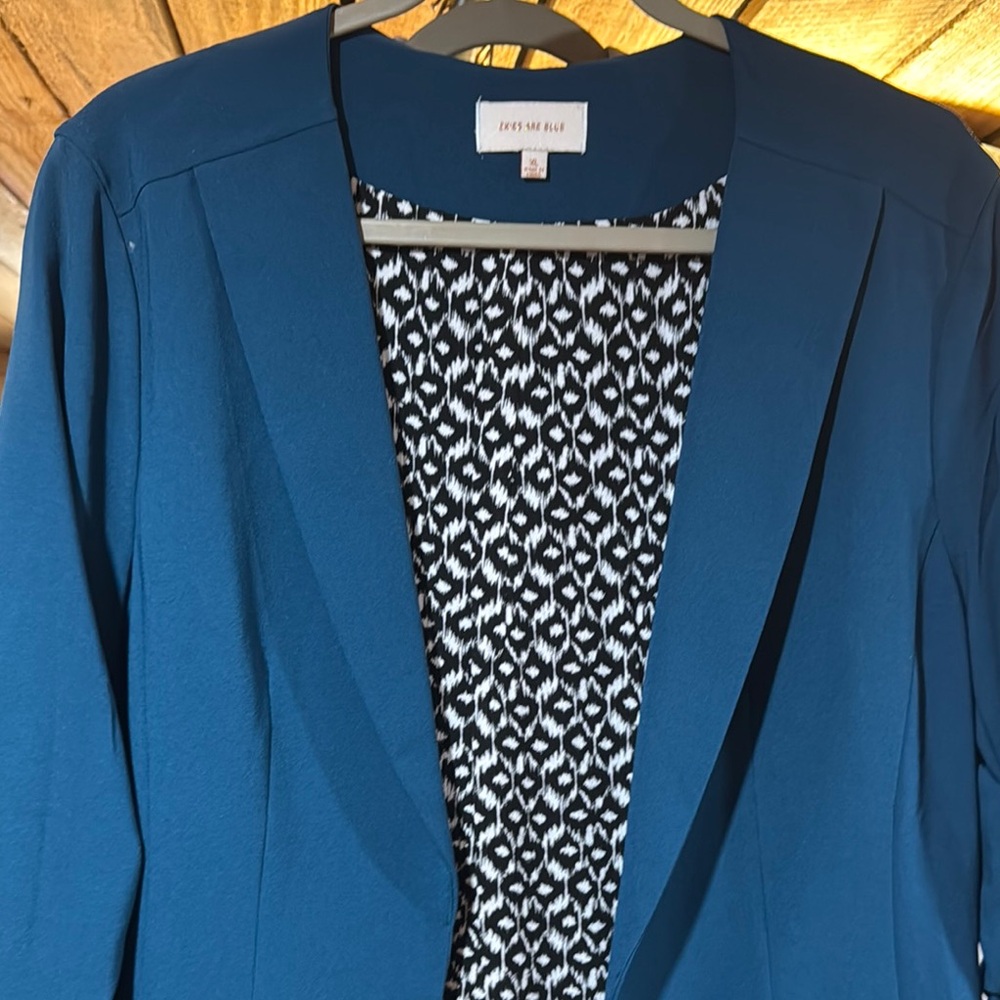 Skies are Blue Teal Women's Blazer